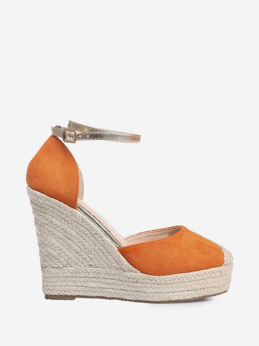 Espadrilles compensées  avec bride