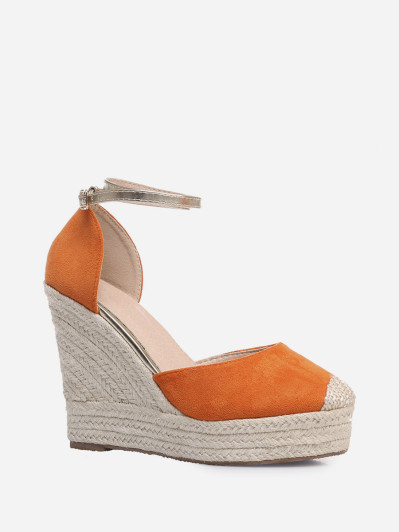 Espadrilles compensées  avec bride