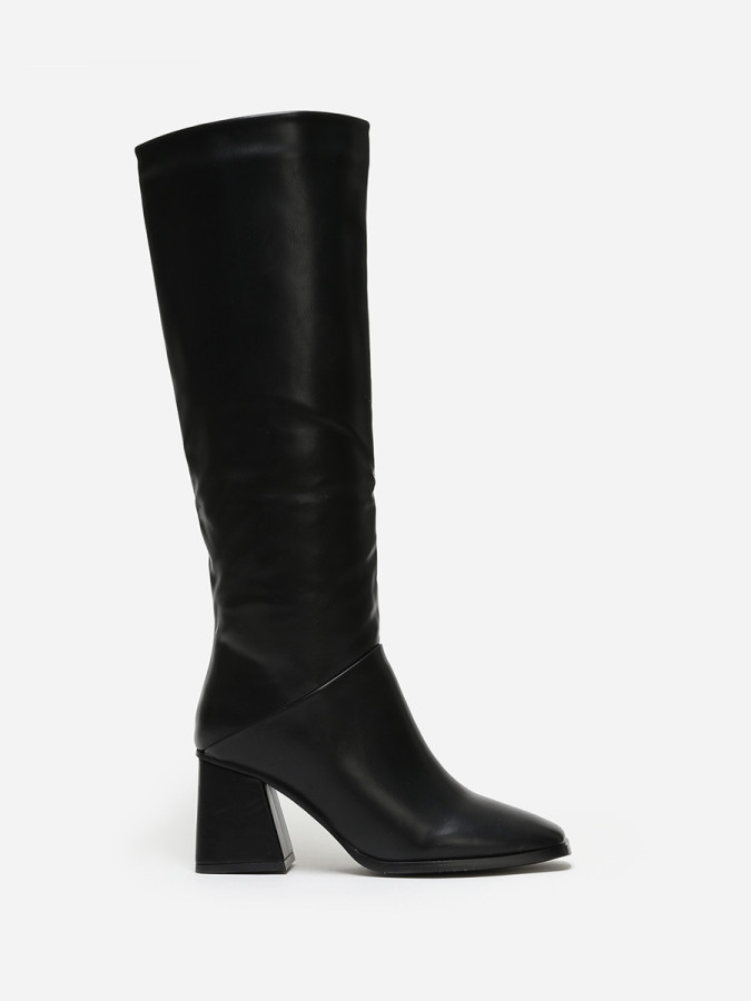 Bottes talon trapèze et bout carré