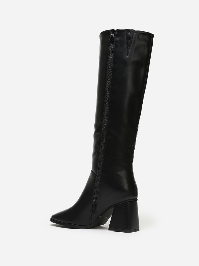 Bottes talon trapèze et bout carré