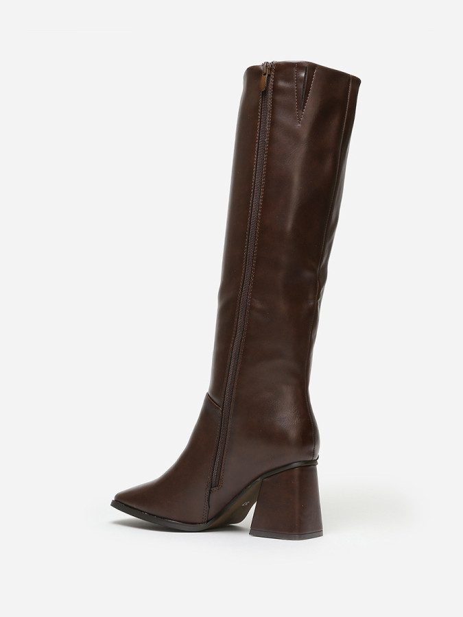 Bottes talon trapèze et bout carré