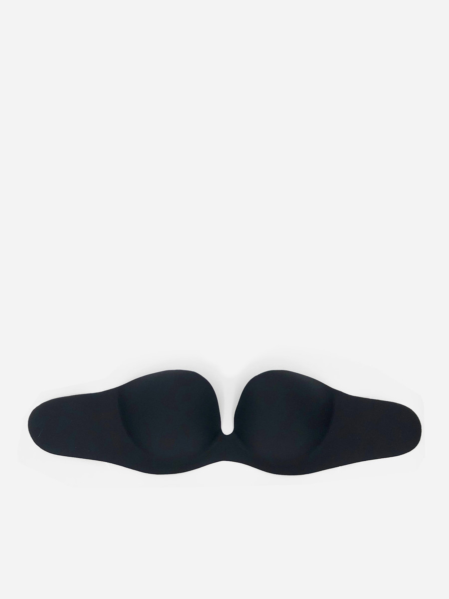 Soutien-gorge noir bandeau invisible adhésif femme pas cher la modeuse