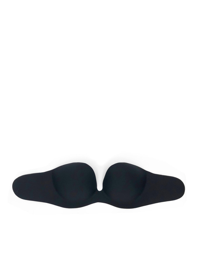 Soutien-gorge noir bandeau invisible adhésif femme pas cher la modeuse