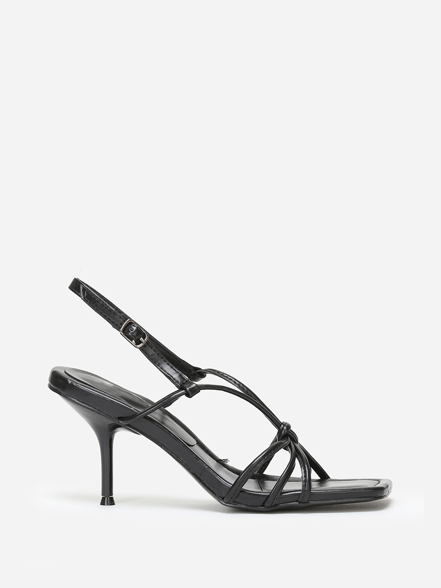 Sandales Noires à Talons Studio London - Taille UK 4, Enfiler, Talon 3 Pouces