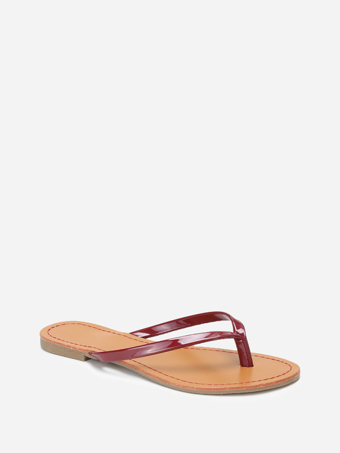 Tongs à bride vernie argentée grandes tailles femme pas cher la modeuse