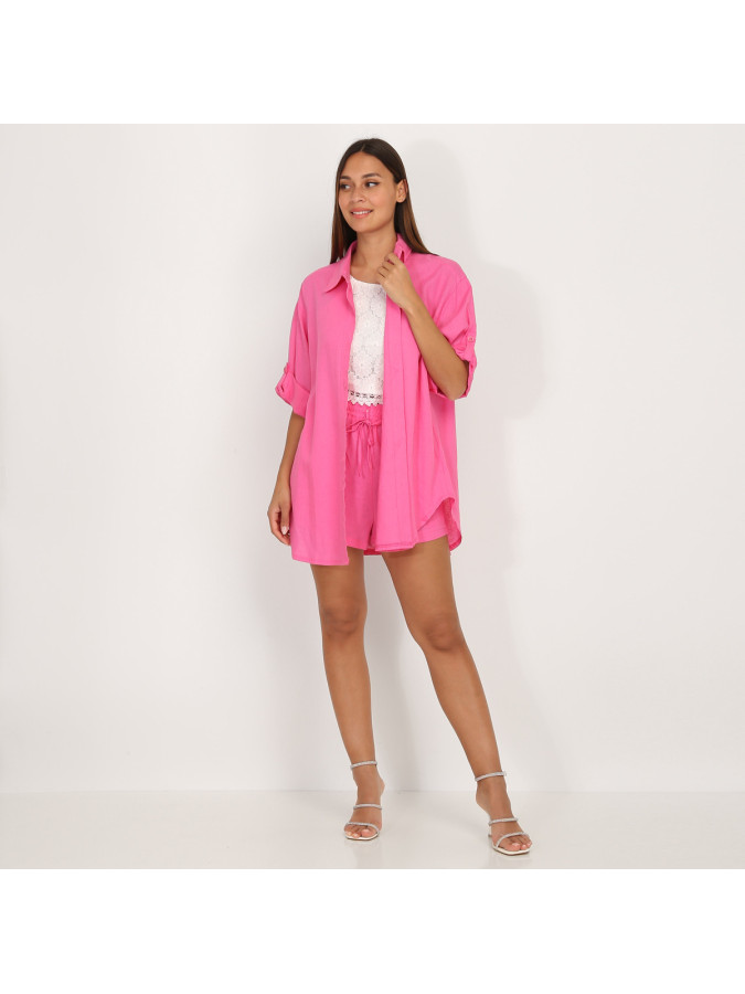 Chemise oversize en lin