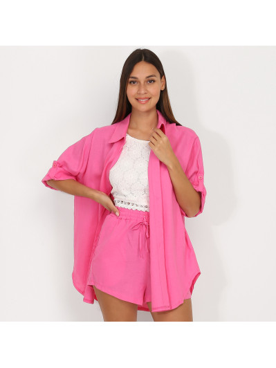 Chemise oversize en lin