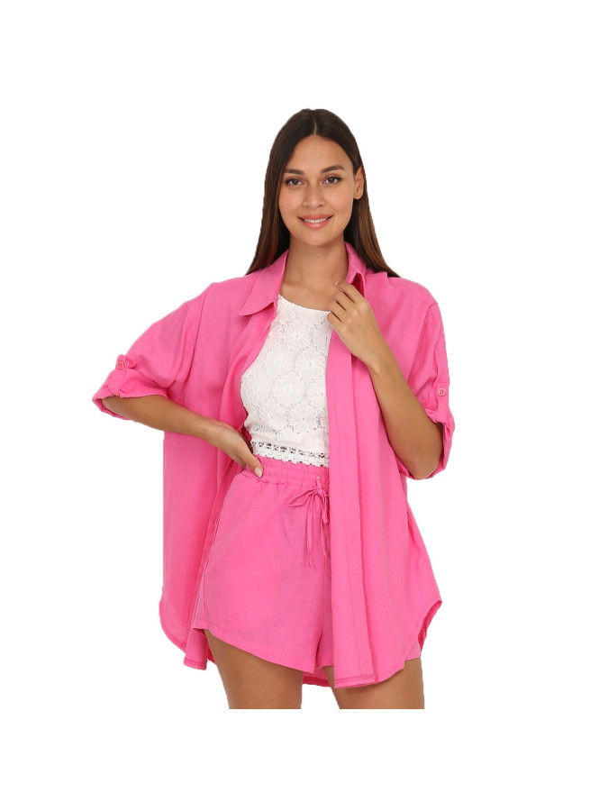 Chemise oversize en lin