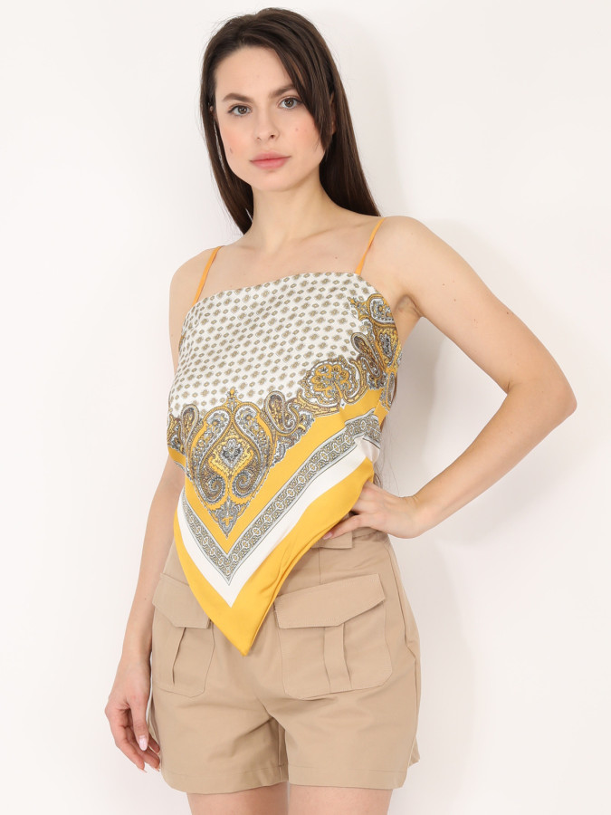 Top bandana satiné
