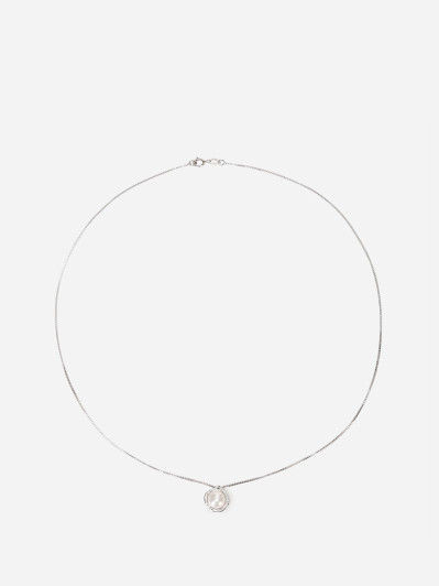 Collier fin à pendentif perle