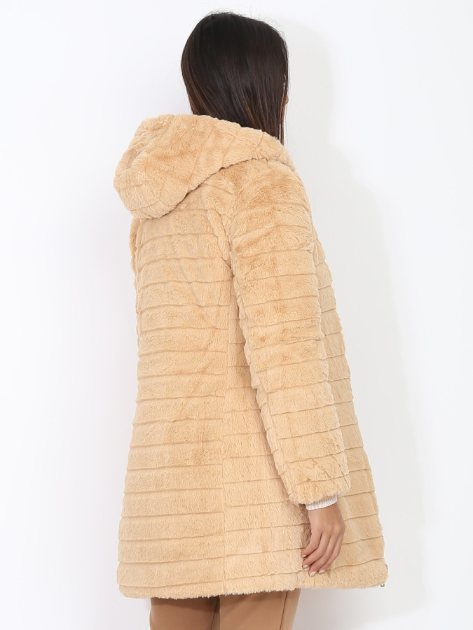 Doudoune réversible fourrée et zippée