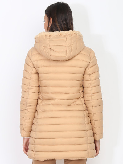 Doudoune réversible fourrée et zippée