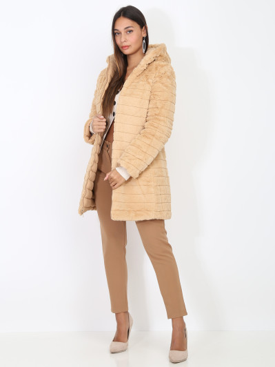 Doudoune réversible fourrée et zippée