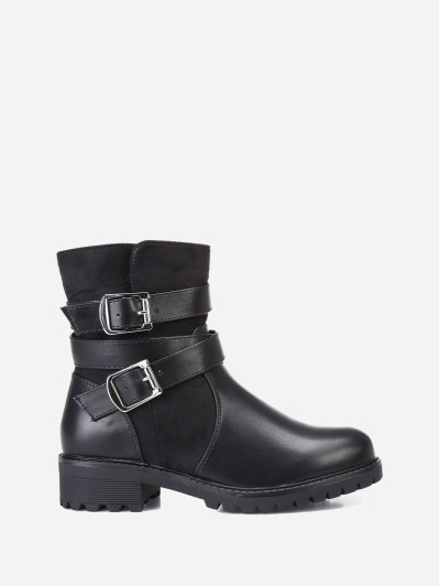 Bottines à multi-brides grandes tailles