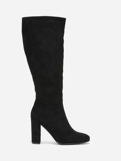 Bottes en suédine style rétro