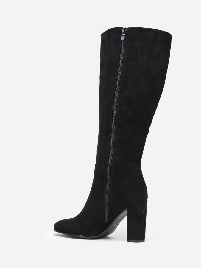 Bottes en suédine style rétro