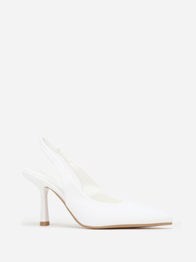 Escarpins ouverts pointus à talon fin