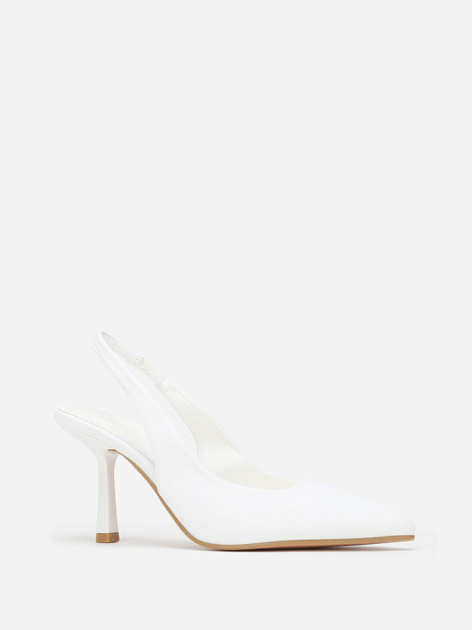 Escarpins ouverts pointus à talon fin