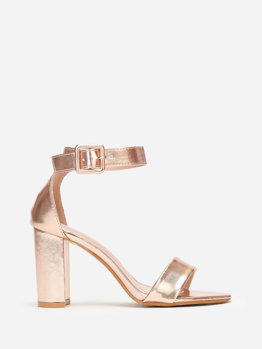 Sandales à bride simple et haut talon