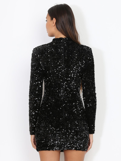 Robe moulante à sequins
