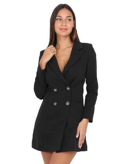 Robe blazer cintrée et boutonnée