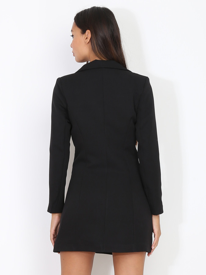 Robe blazer cintrée et boutonnée