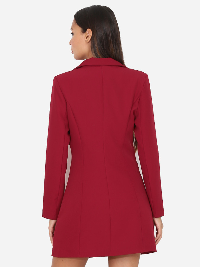 Robe blazer cintrée et boutonnée