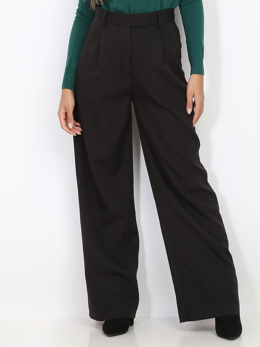Pantalon classique ample et droit
