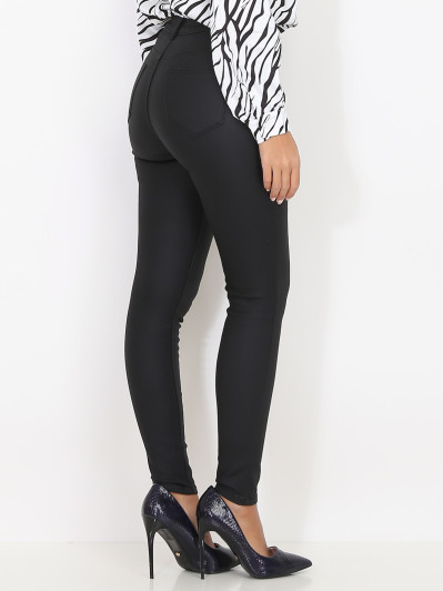 Pantalon moulant et boutonné