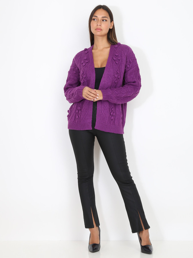 Pantalon enduit à fentes