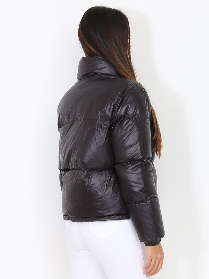 Doudoune matelassée à col cheminée