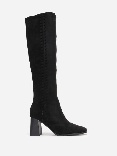 Bottes rétros à détails tressés