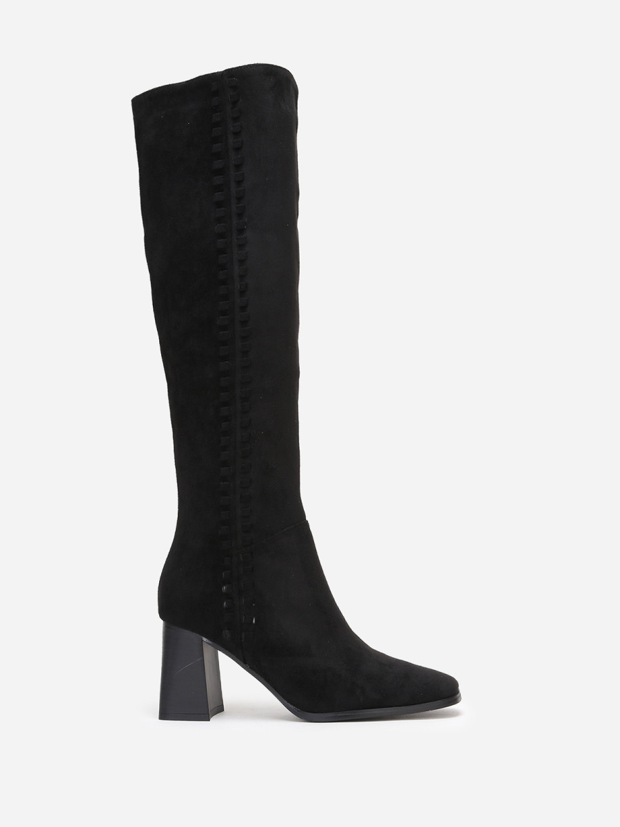 Bottes rétros à détails tressés