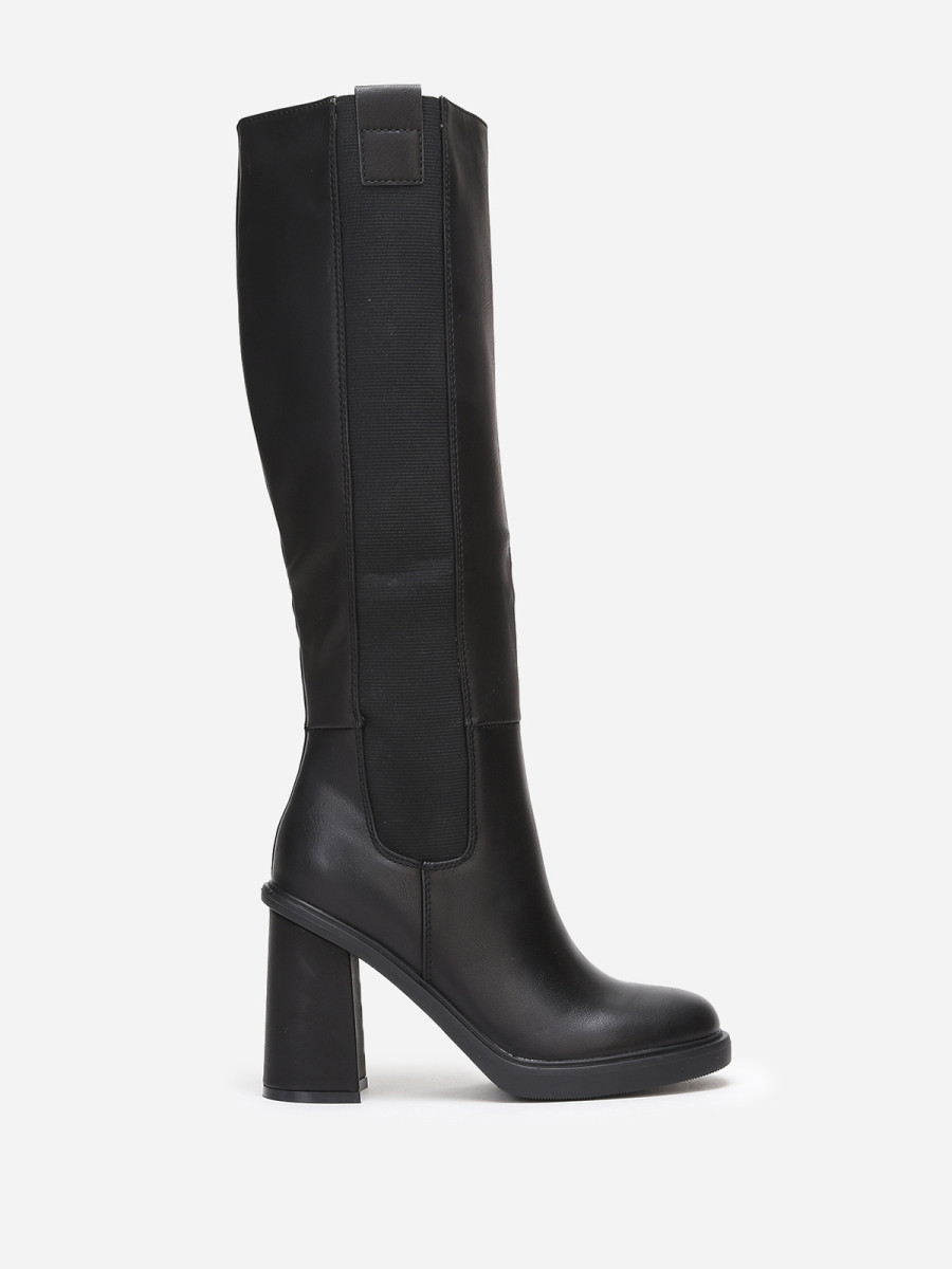 Bottes chelsea hautes à talon