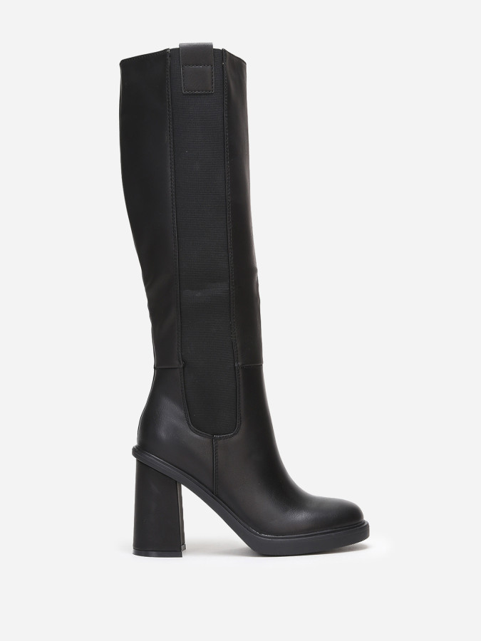 Bottes chelsea hautes à talon