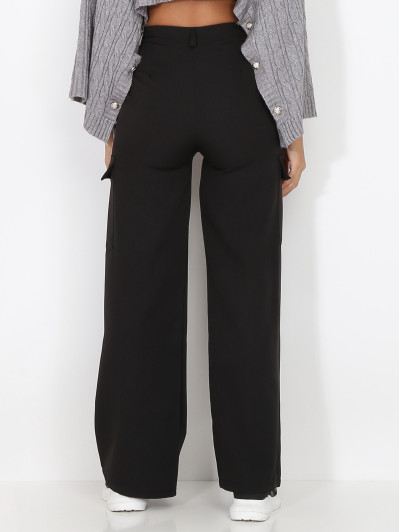 Pantalon léger cargo évasé