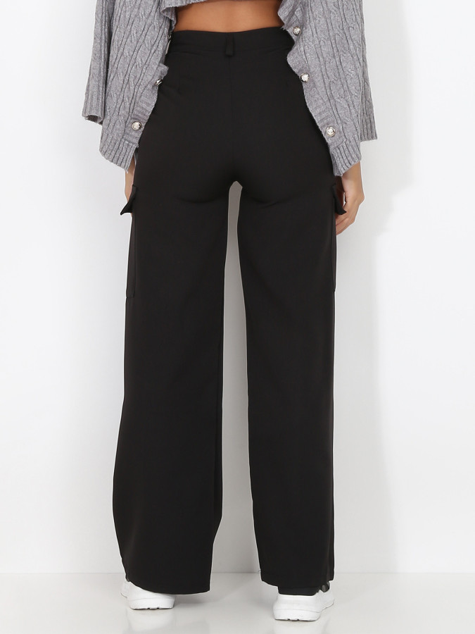 Pantalon léger cargo évasé