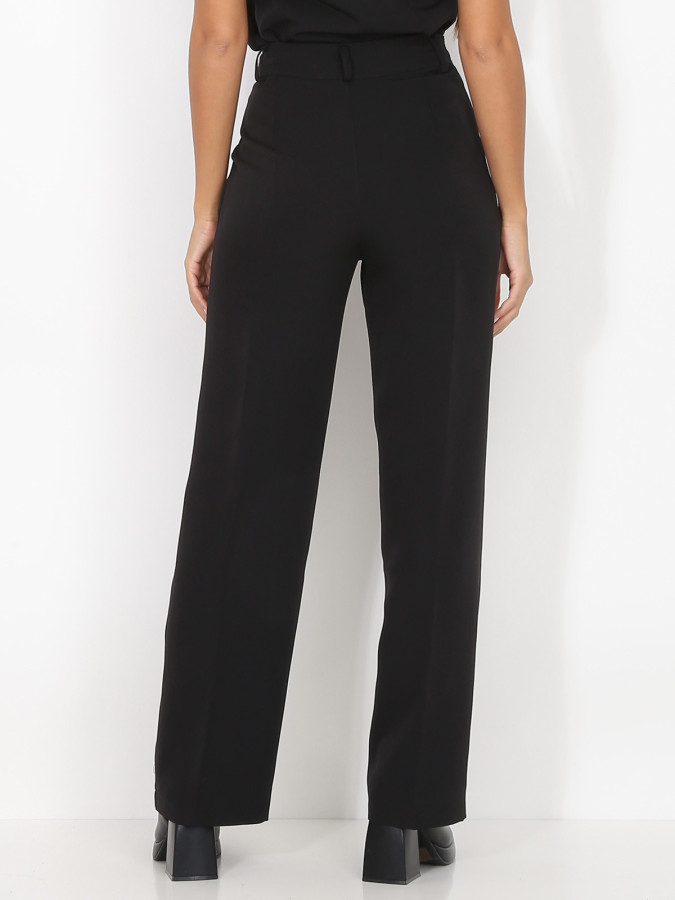 Pantalon de costume large à pli