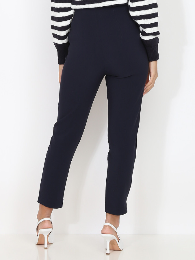 Pantalon droit taille haute