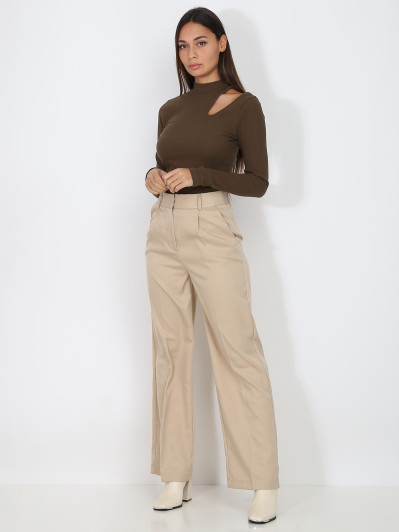 Pantalon à pinces ample