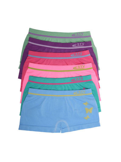 Lot de 6 boxers filles flashy