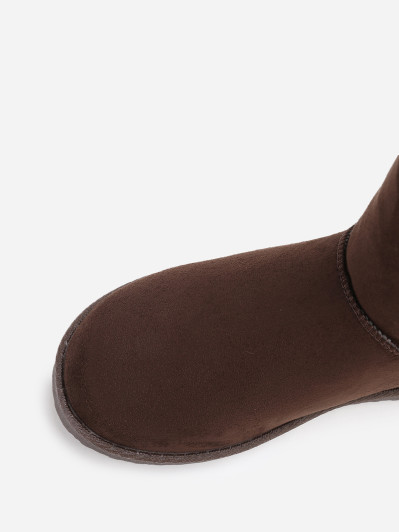 Boots fourrées à semelle épaisse