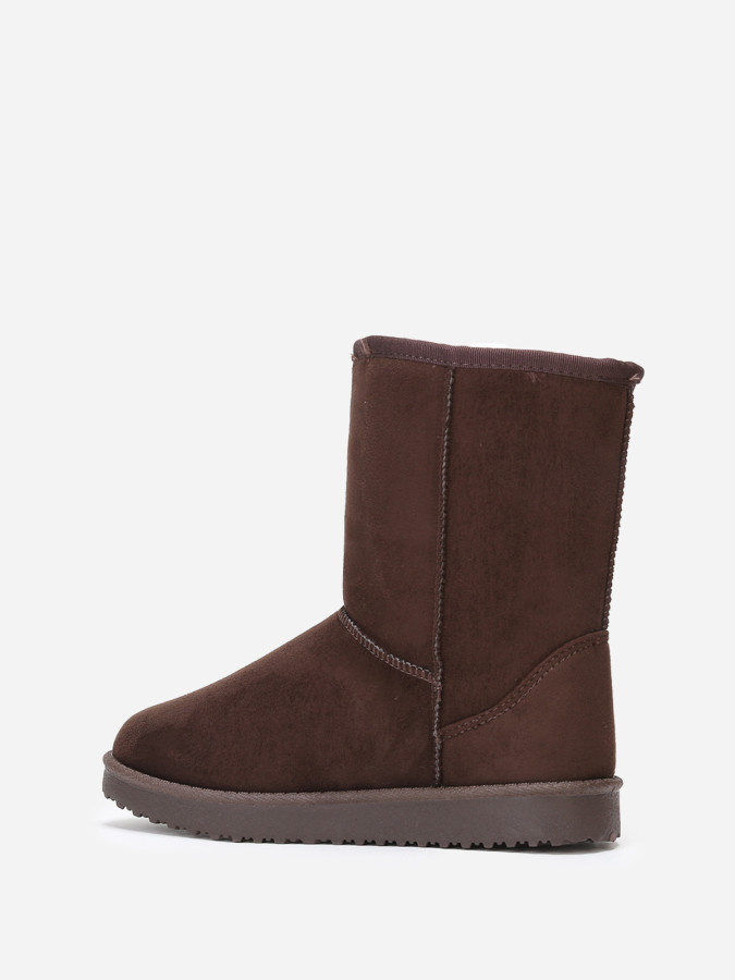 Boots fourrées à semelle épaisse