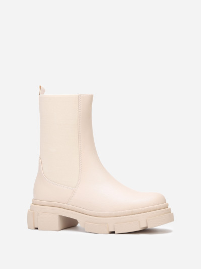 Bottines chelsea stretch et crantées