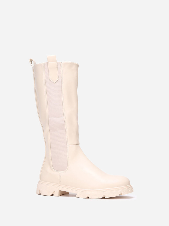 Bottes cavalières crantées grandes tailles