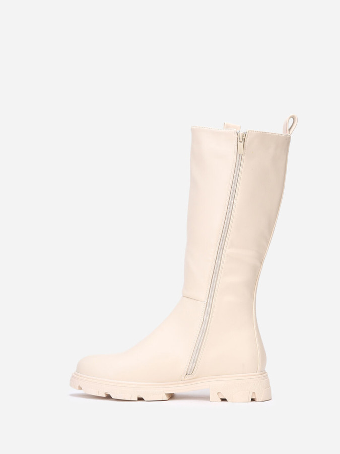 Bottes cavalières crantées grandes tailles