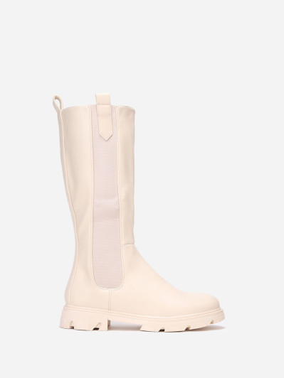 Bottes cavalières crantées grandes tailles