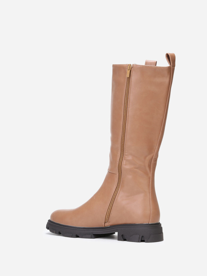 Bottes cavalières crantées grandes tailles