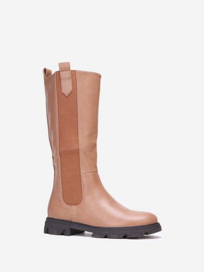 Bottes cavalières crantées grandes tailles