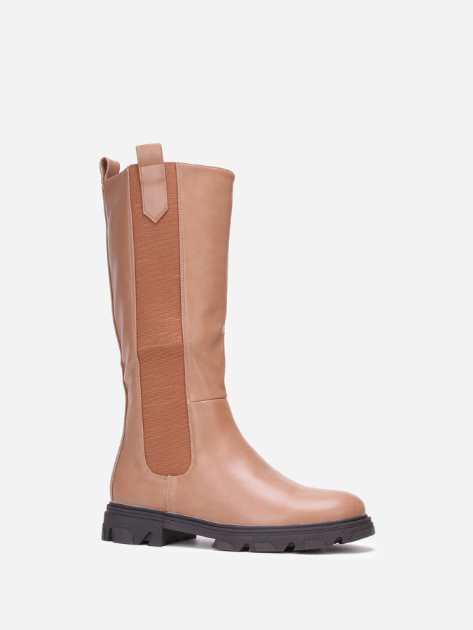 Bottes cavalières crantées grandes tailles